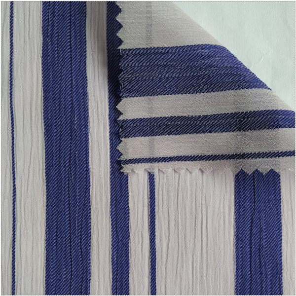 TZSYZ  big and small stripe  yoryu chiffon fabric